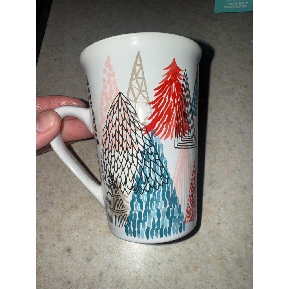 RARE 2017โStarbucks Christmas Holiday Tree Ceramic Coffeeโ Cup Tea Mug | 11 oz - Picture 8 of 8